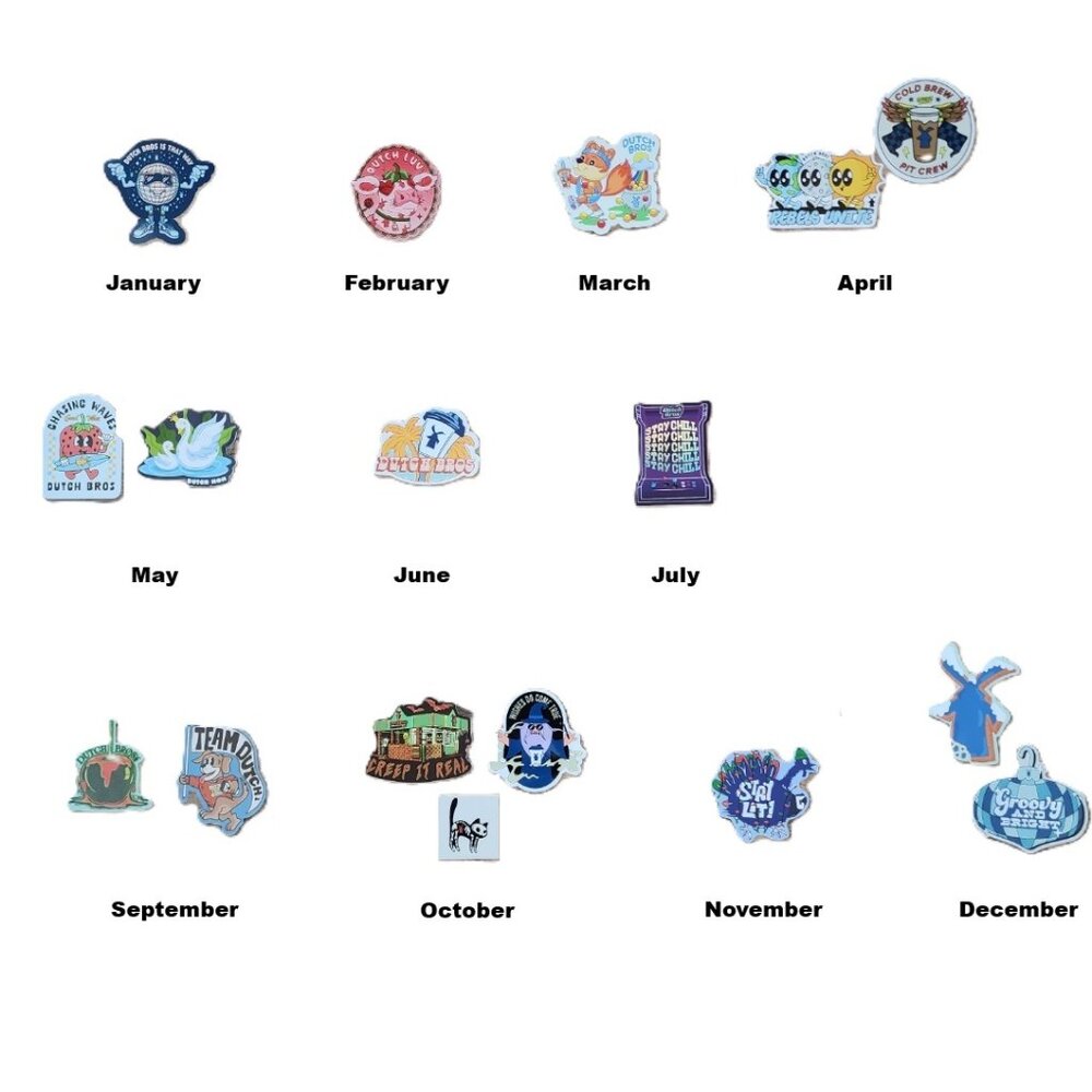 Dutch Bros 2024 Sticker Set - Partial - Picture 3 of 3